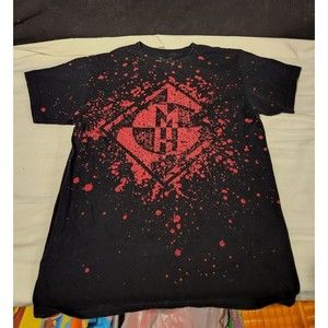 Vintage Machine Head Shirt Small Black Red Splatter